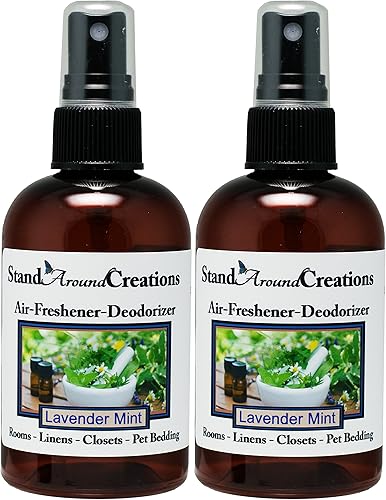 Set de 2  Spray concentrado para habitaciónropa de camaambientadorambientador  4 onzas líquidas  Aroma  menta lavanda