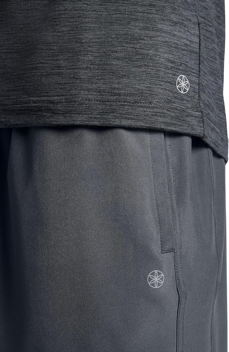 Gaiam Mens Power Long Sleeve Crewneck Top, Standard Fit, Stretch Heavyweight Fleece Material - Image 5