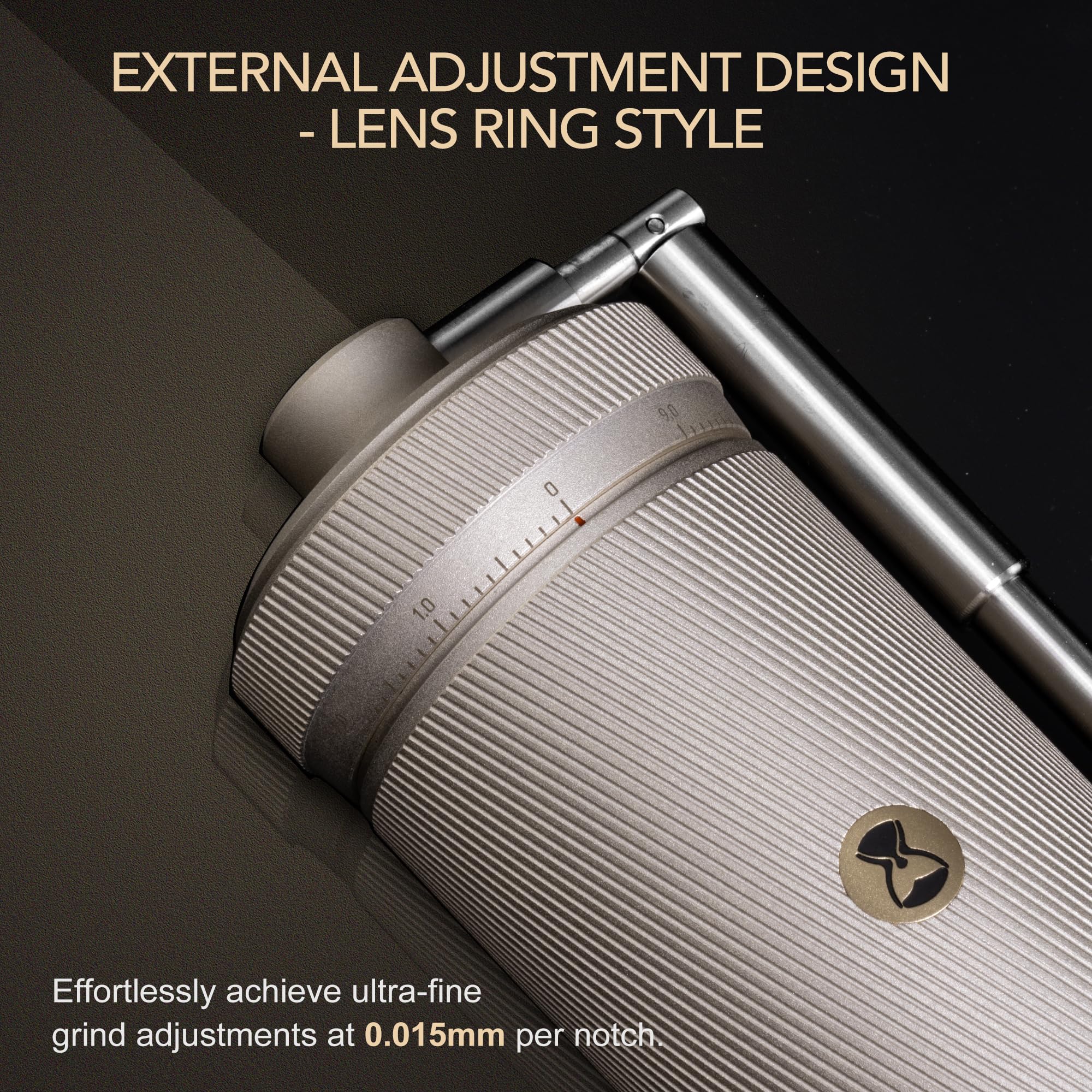 TIMEMORE Chestnut S3 Manual Coffee Grinder, Numerical External Adjustable Setting, All-Metal Body and Stainless Steel Burr - Image 4