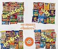 Vista 9 de 100 Count Snacks Variety Pack Gift Box- Huge Snack Care Package- Delicious Individually Wrapped Snack Box for Adults, Kids, College Students