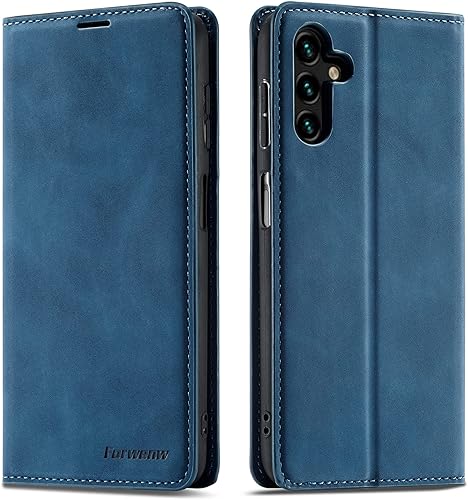 EYZUTAK Funda de cuero PU premium con tapa para Samsung Galaxy A54 5G, cierre magnético, funda protectora con función atril, ranura para tarjeta en