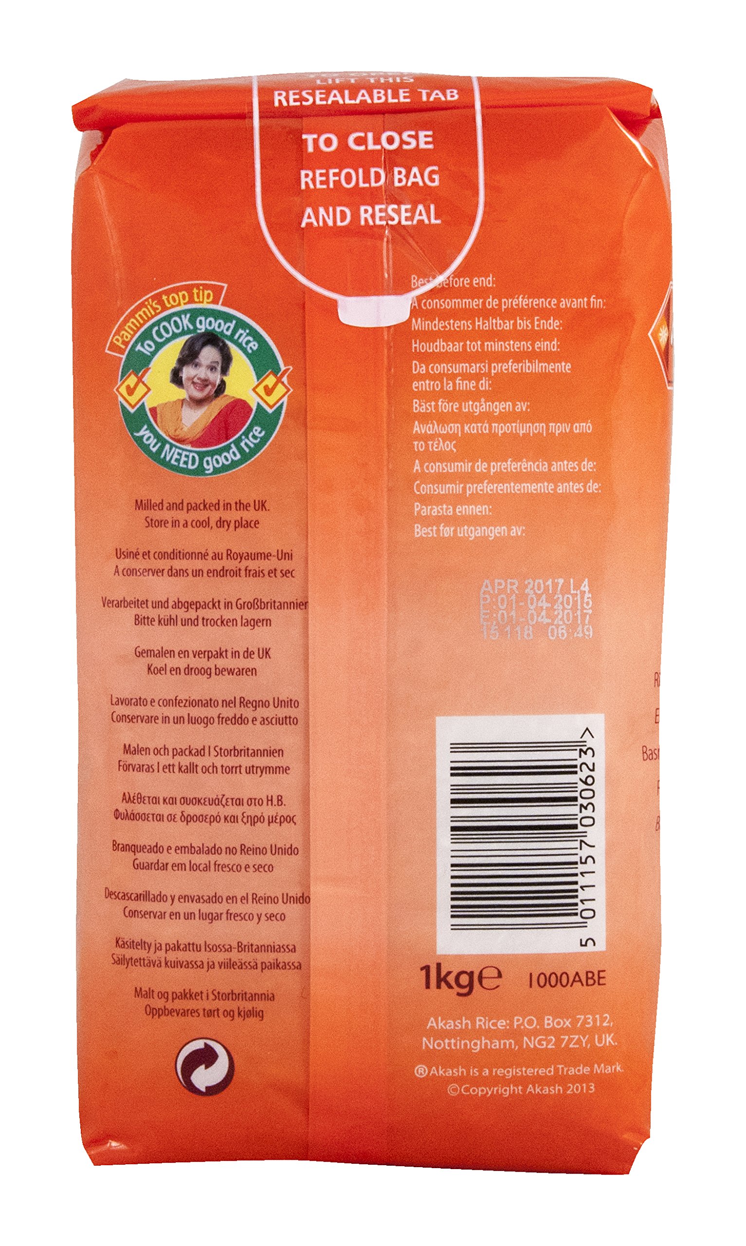 Akash Riso Basmati - 1000 gr - [confezione da 4]