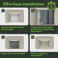 Vista 6 de BEN'SHOME Tablero de Soporte para Cojín de Sillón Reclinable Resistente – Repara Instantáneamente el Asiento de Sillón Hundido 19.7" x 20"-23