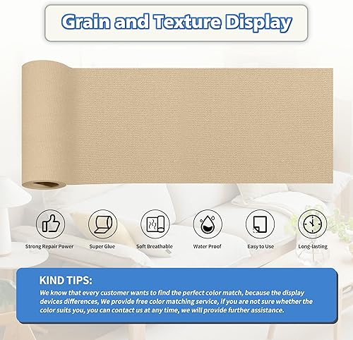 Miniatura 2 de KING MOUNTAIN Cinta de reparación de lona, parche para engranajes para exteriores, 4 x 63 pulgadas, impermeable, autoadhesiva para reparar cubiertas