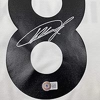 Vista 3 de Camiseta blanca de fútbol Ricardo Kaka Real Madrid con Autógrafo/Firmado Beckett BAS COA