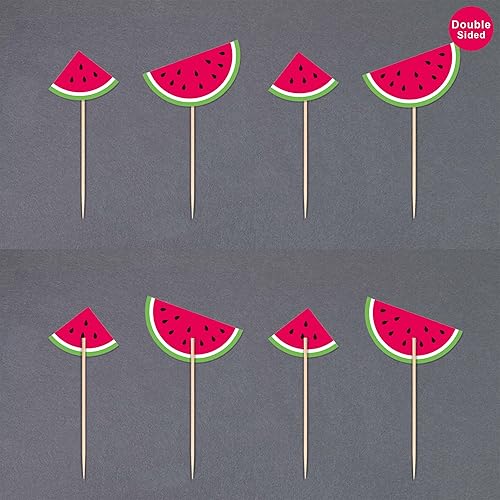 Miniatura 8 de Gexolenu 24 piezas de adornos de limón para cupcakes con purpurina temática de frutas de verano, limonada de verano, para decoración de fiesta de