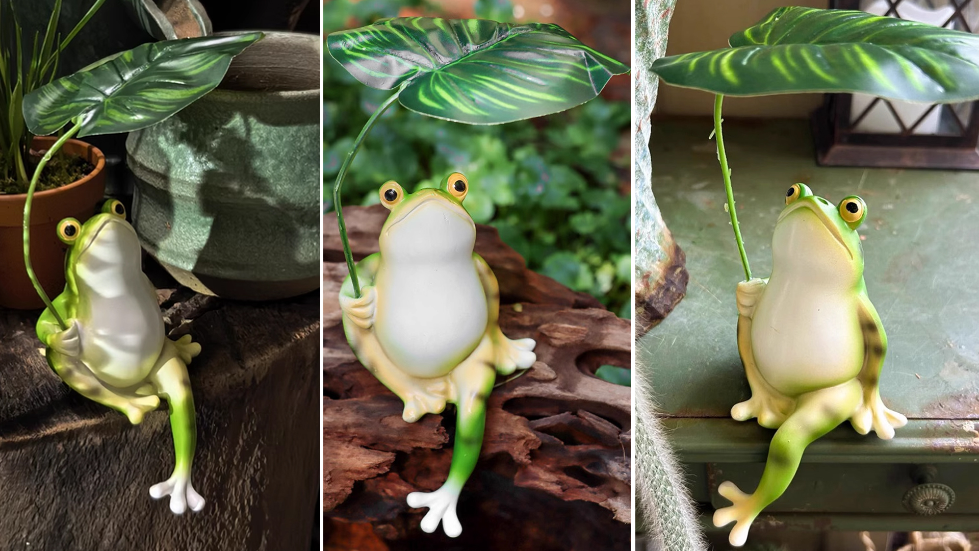 Figurine Grenouille En Résine étanche - Décoration De Jardin Réaliste, Pour étang, Terrasse Ou Aquarium