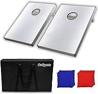 Vista 9 de GoSports Juego de cornhole de 3 x 2 pies para portón trasero, juego portátil que incluye 8 bolsas de frijoles y reglas de juego
