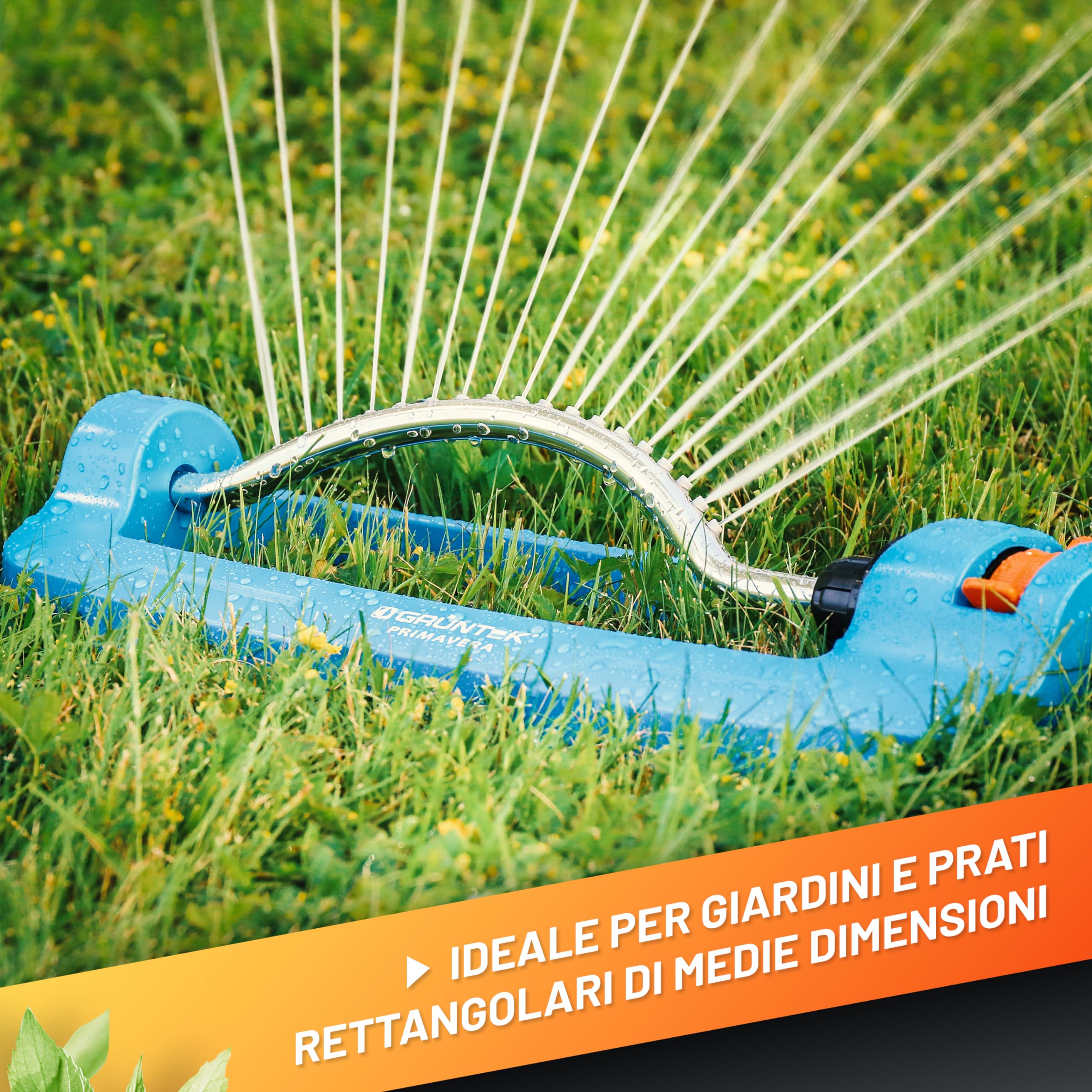 Irrigatore Oscillante Automatico Topyond - 19 Fori, 4 Modalità, Copertura Regolabile Per Prato E Giardino - 4