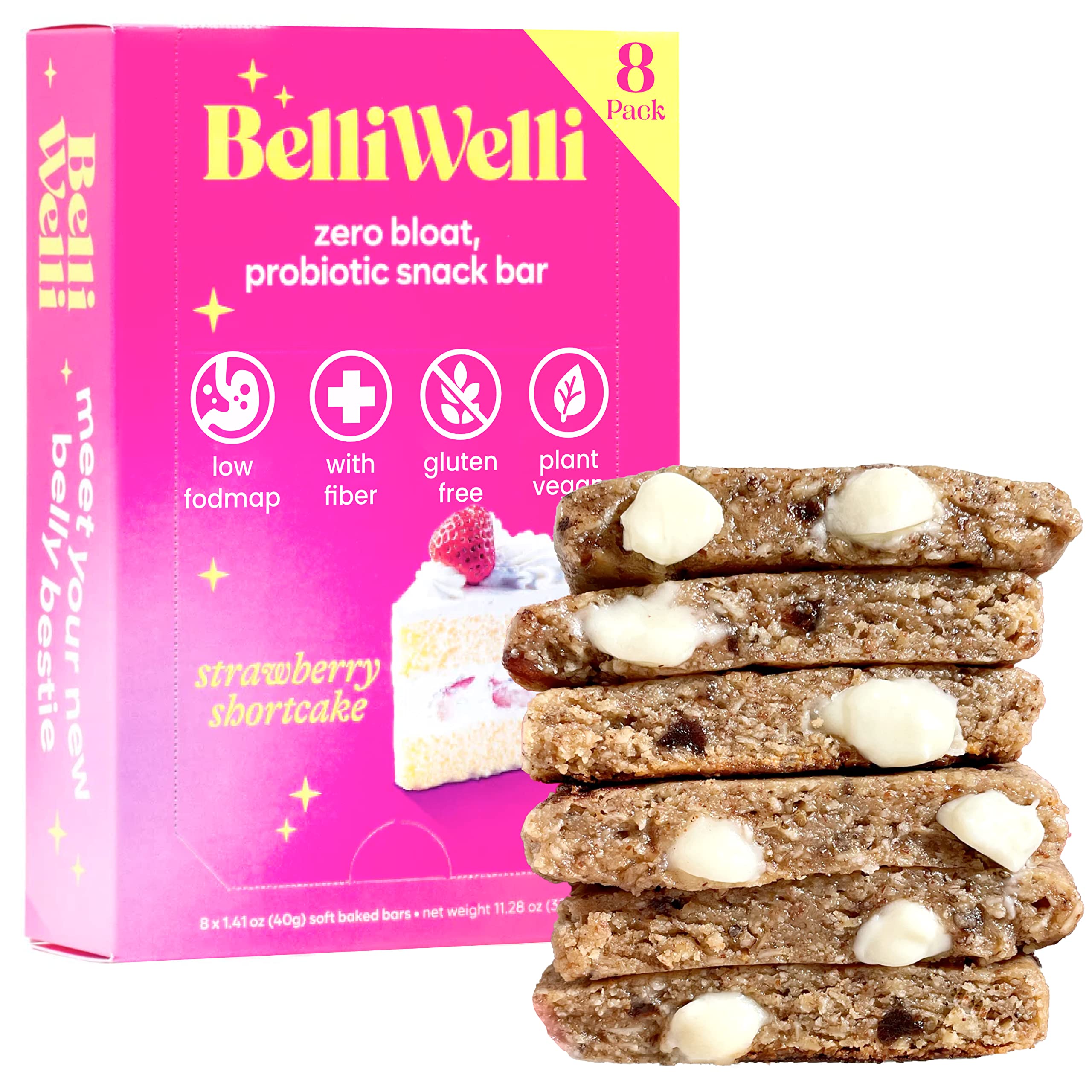 Buy Belliwelli Soft Baked Probiotic Snack Bar GlutenFree, DairyFree