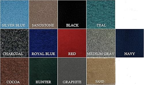 Miniatura 5 de Kit de alfombra de barco multiusos de 8 12 pies de ancho y 20 onzas (8.6 x 25 pulgadas, gris mediano)