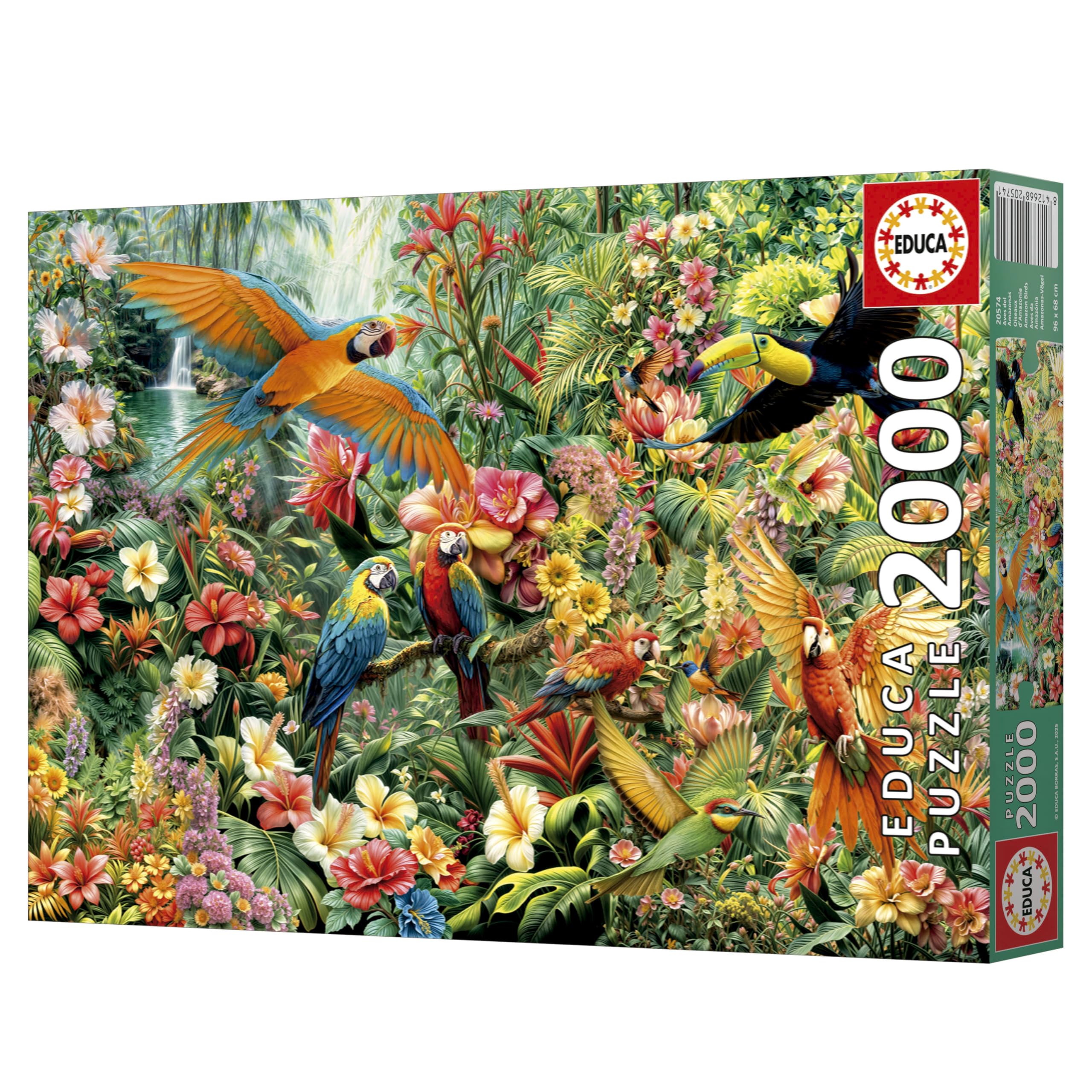Educa - Puzzle de 2000 Piezas para Adultos | Aves del Amazonas | Medidas: 96 x 68 cm | A Partir de 14 años (20574) - 3