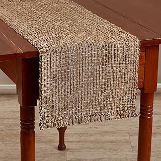 Park Designs Expresso Tweed Farmhouse Table Runner 36 Inch | 13x36 Rusti...