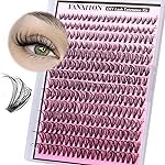 FANXITON Lash Clusters 280 Pcs Wispy Lash Clusters D 8-16 MM Natural Eyelash Clusters 30D Individual Eyelash DIY Lash Extensions at Home (30D)