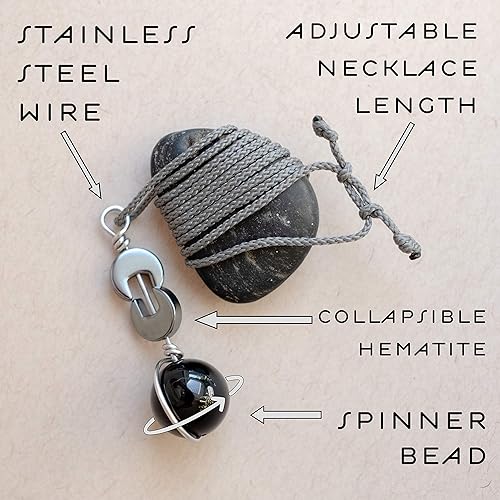 Miniatura 3 de Stim Necklace for Hair and Skin Picking Support  Personalized Tactile Necklace Fidget and Spinner Jewelry