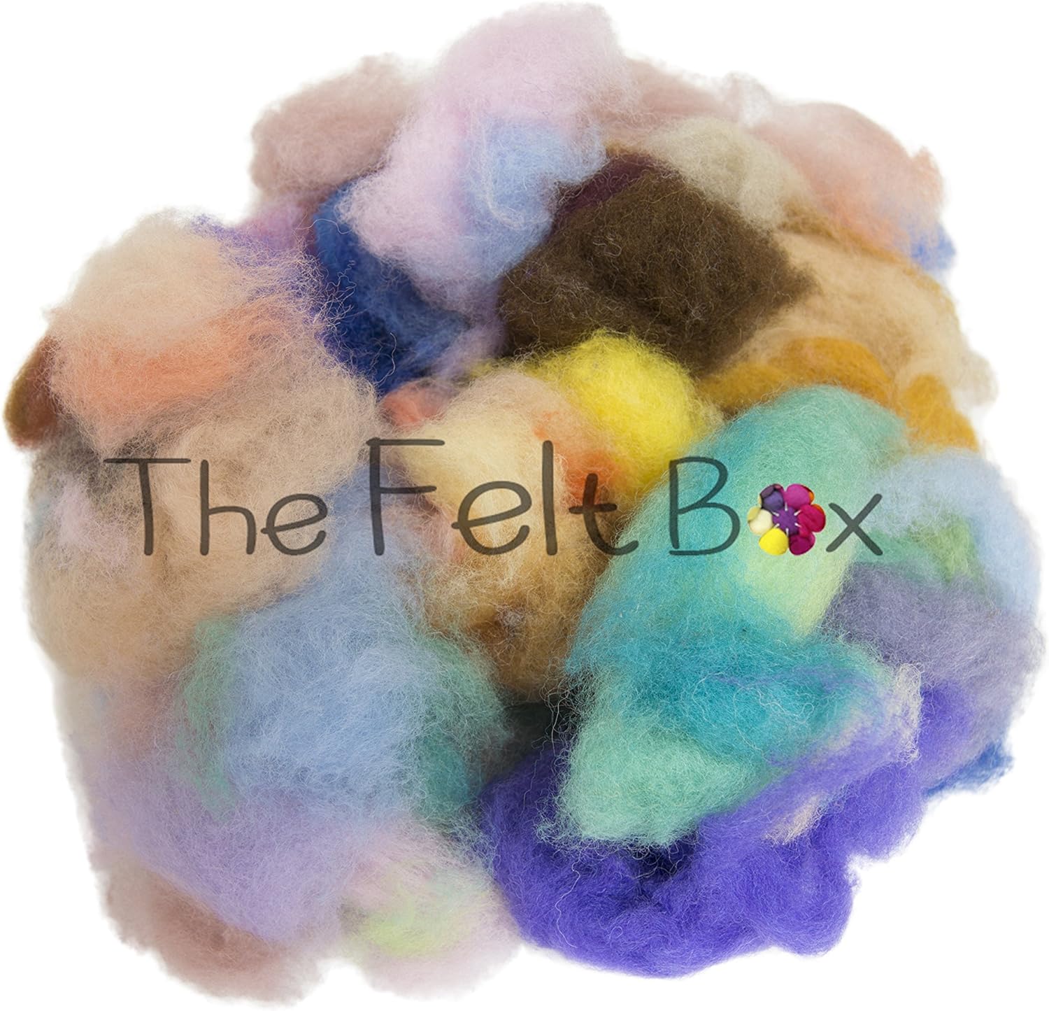 Waste Wool for Felting, Carded Wool Oddments, Needle Felting Wool, Wool
