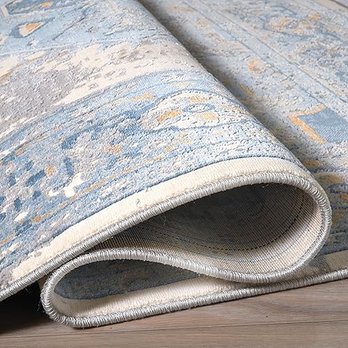 Miniatura 5 de FH Home Alfombra de área prémium  Tapete para cocina, dormitorio, baño, sala de estar, entrada, pasillo, bohemio y colorido, sensación suave media,