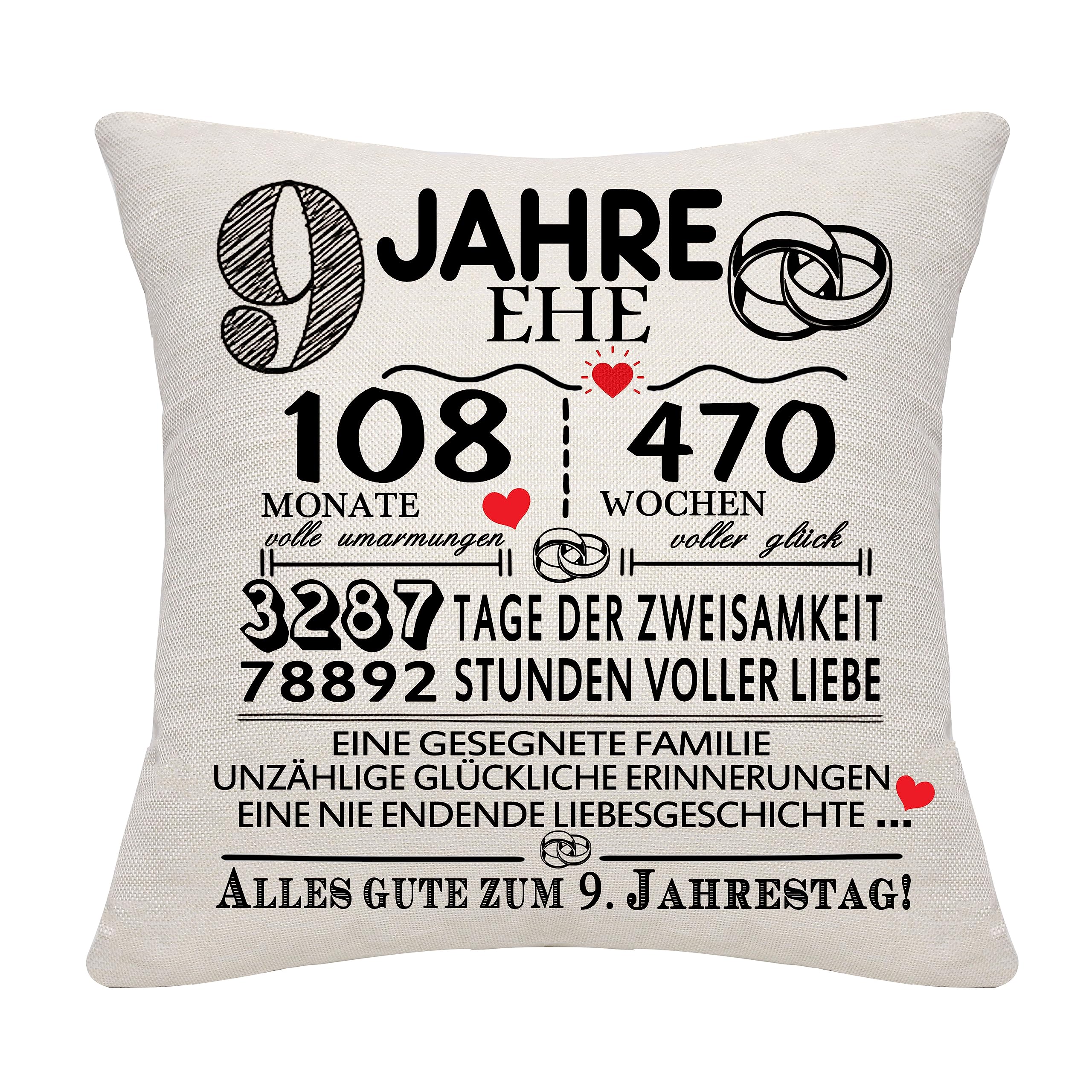 Bommex Geburtstagsgeschenk Geschenk Geburtstag Dekorationen für Frauen Männer Mädchen Jungen Kissenbezüge Zierkissenbezüge für Geburtstag Happy Birthday Geschenk