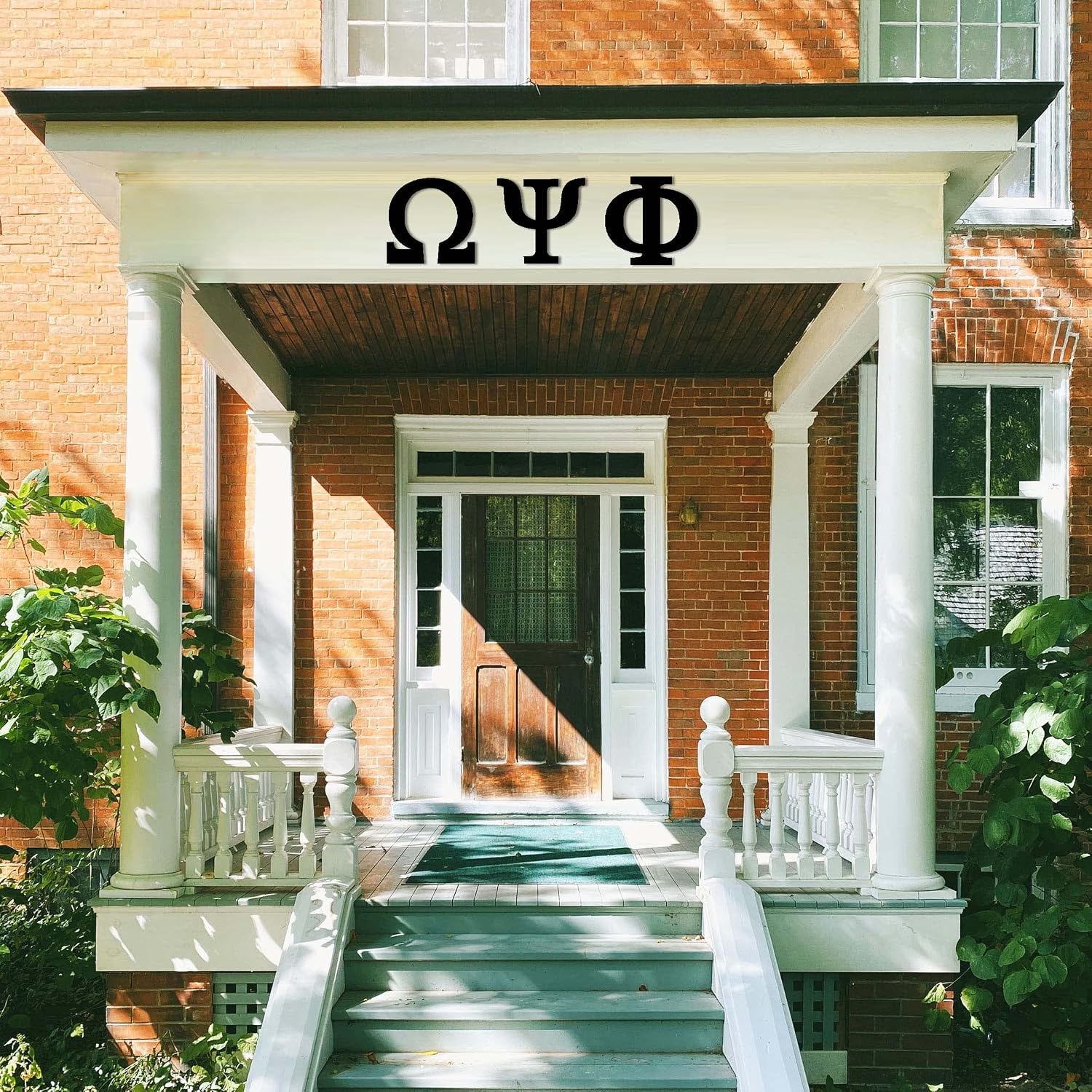 18 in. Greek Omega, Unfinished Vintage Monogram Wood Letter. for Your DIY Decor Such as Door Hanger, Wall Décor, Greek House, College Dorm Room (Omega)