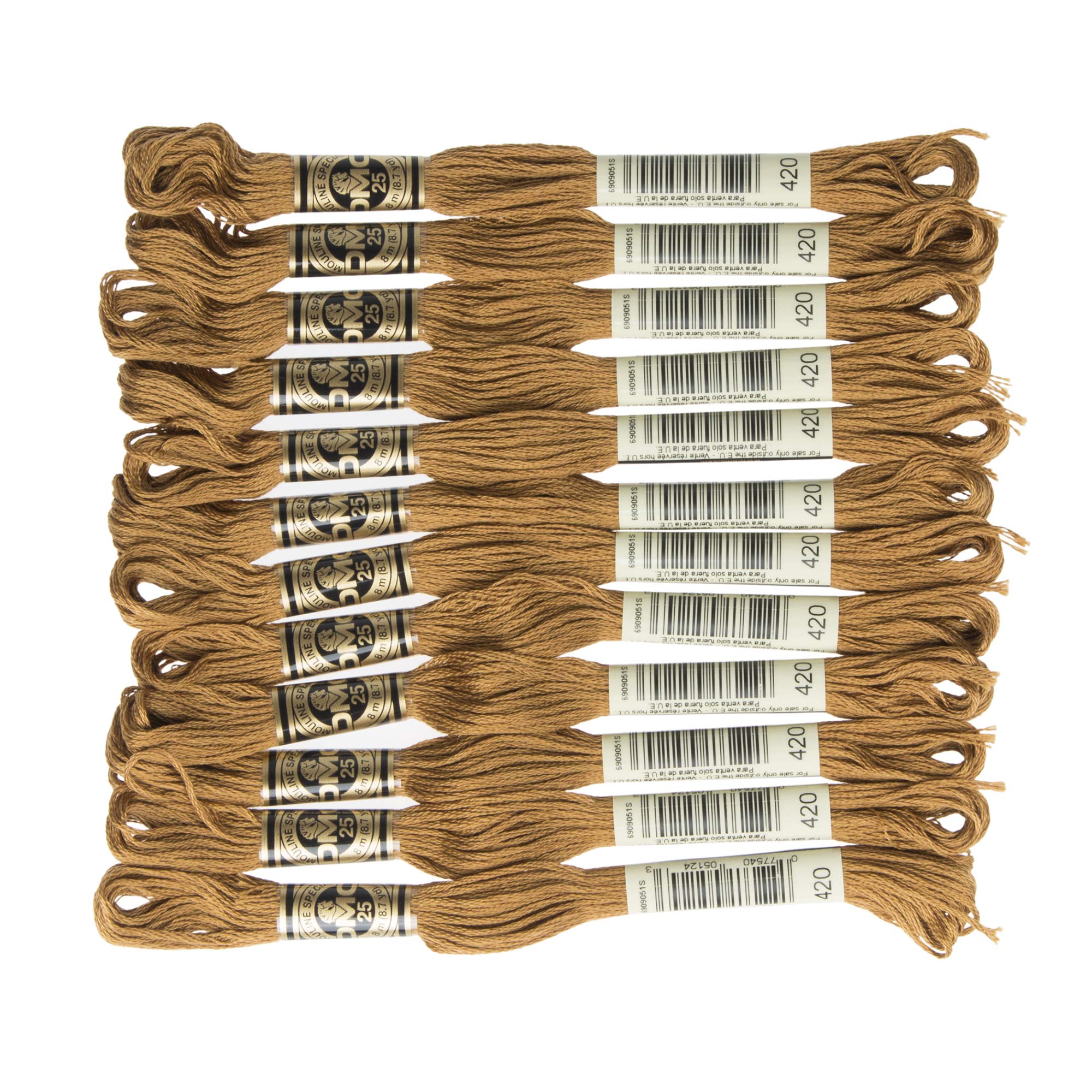Dmc 6-Strand Embroidery Cotton 8.7Yd - Dark Hazelnut Brown 6-Strand Embroidery Cotton Floss, Dark Hazelnut Brown