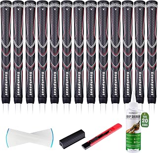 Polyurethane Golf Grips Pack of 13 with Regripping Kit,Advanced Texture Control Non-slip for All-Weather Conditions Golf Club Grips,Comfortable Tackiness Feel Golf Grips for Men