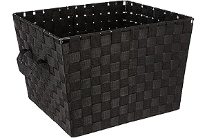 Stunning Woven Strap Black Tote – Whitmore Baskets