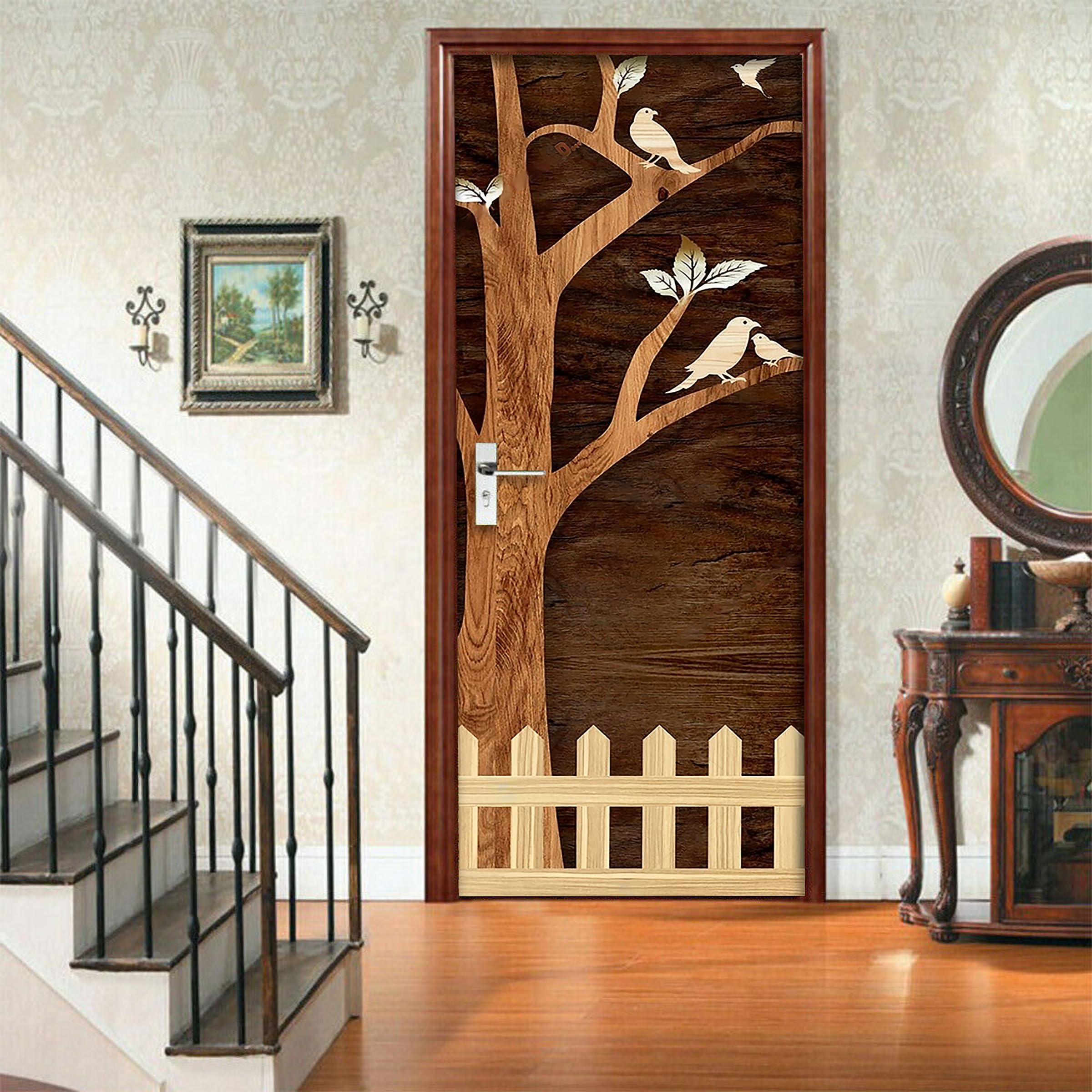 WHITECRAFTS 3D Door Skin Bird Design Door Wallpaper Self Adhesive Door Vinyl, Door Sticker Peel and Stick Removable Vinyl Decals for Home Decor,Water Proof (30x78 inch) (B0D96FTLZC) Amazon Price History, Amazon Price Tracker