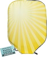 Vista 37 de Palms-O-Aces Pickleball Paddle Cover Canvas Padded Pickleball Paddles Sleeve with Zipper Lightweight Protective Paddle Case for Standard Paddles