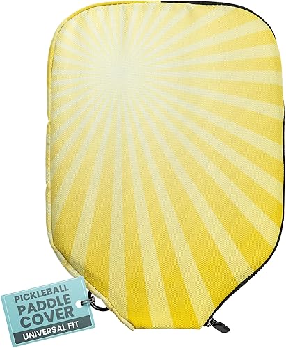 Vista 180 de Palms-O-Aces Pickleball Paddle Sleeve Lightweight Padded Canvas Covers for Paddles Protective Racket Case with zipper Standard & Elongated