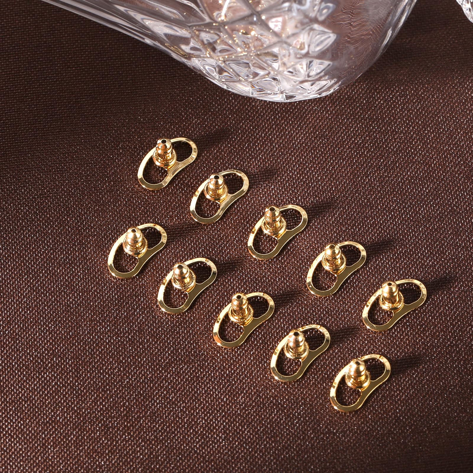 10 Fermoirs Releveurs De Boucles D'Oreilles - Forme Nez De Cochon | Pour Oreilles Tombantes