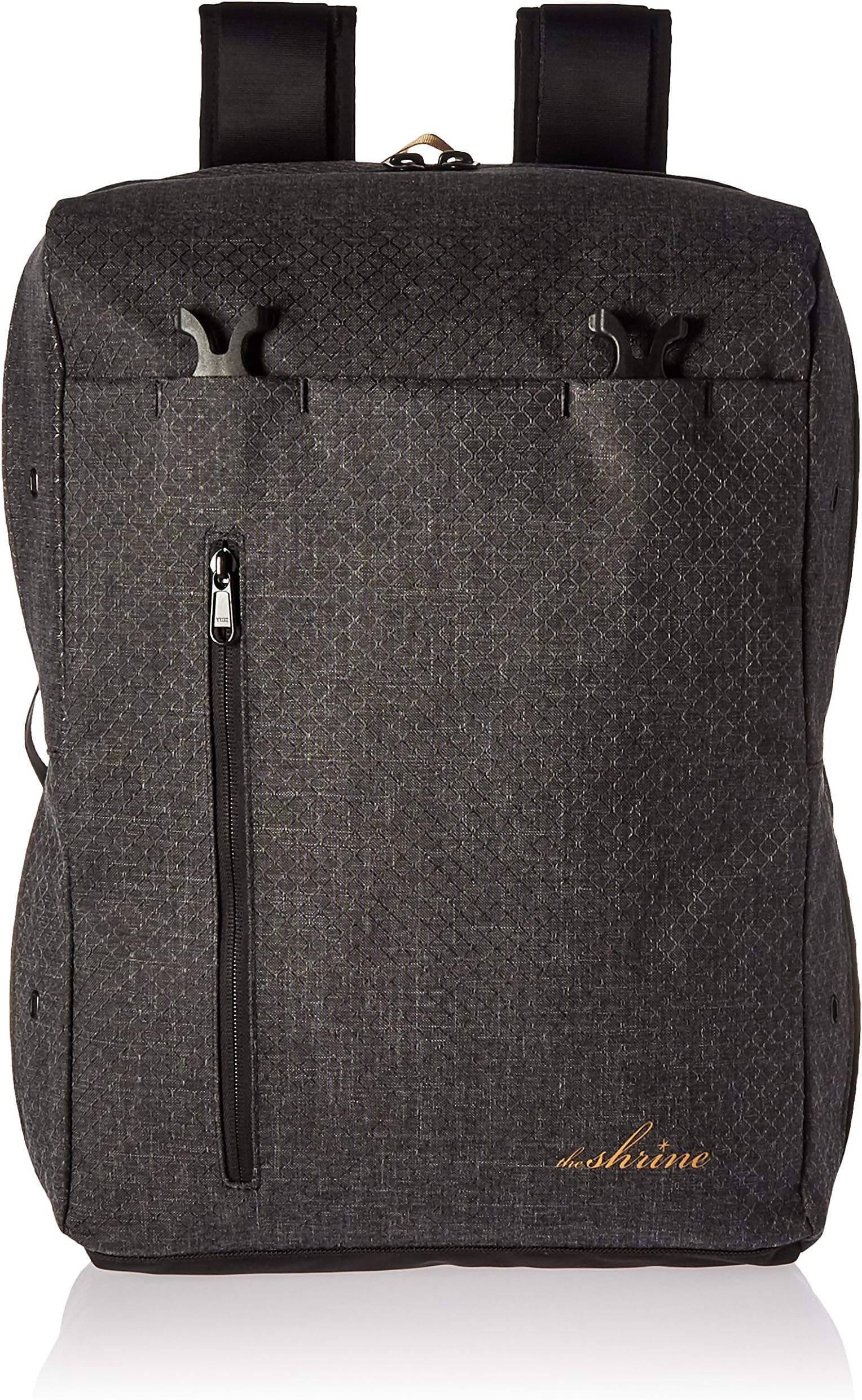 The Shrine Weekender Sneaker Backpack, Black/Gold