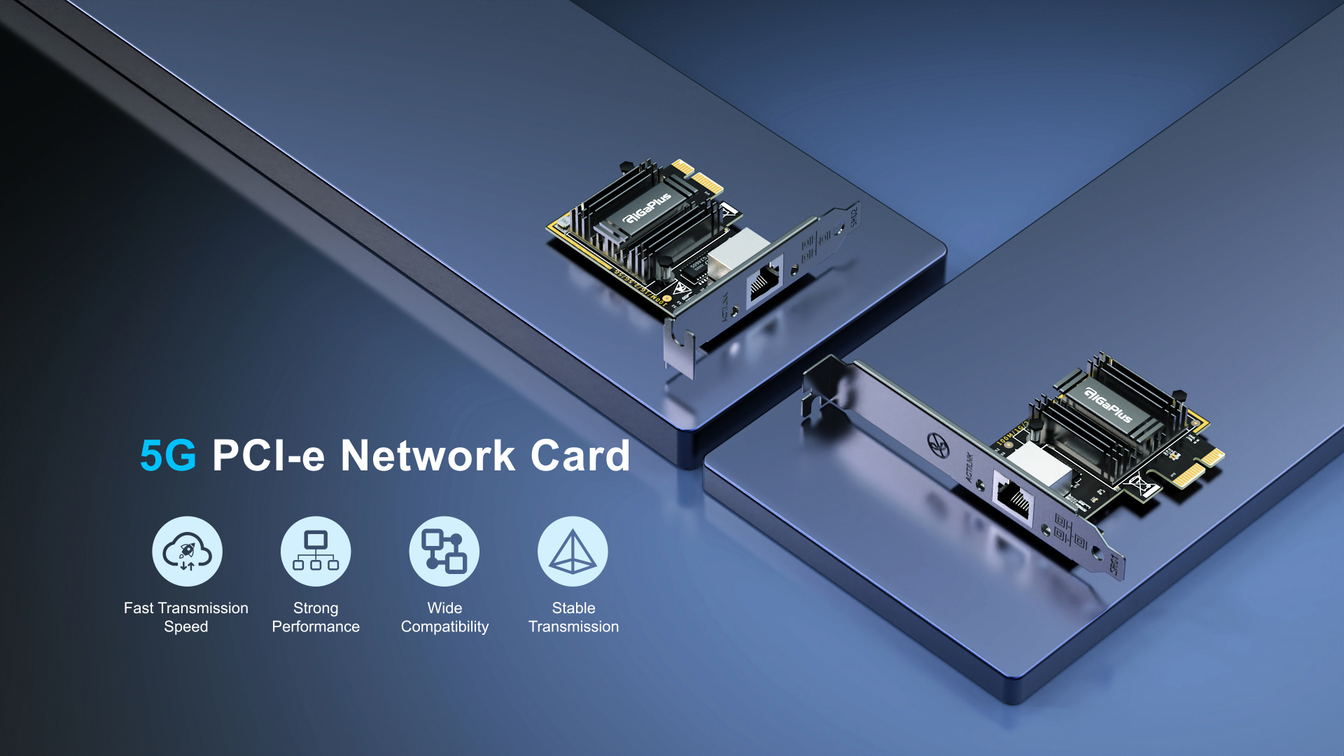 Amazon.com: GiGaPlus 5Gb PCIe Network Card Realtek RTL8126