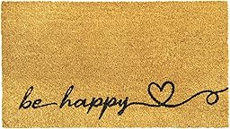 Comart - Zerbino Stay in Cocco - 40x70 cm - Tappeto Aciugapassi - per Ingresso Esterno e Interno - Antiscivolo - Antipioggia - Zerbino Fuori Porta - Facile da Pulire - Regalo per la Casa - Be Happy