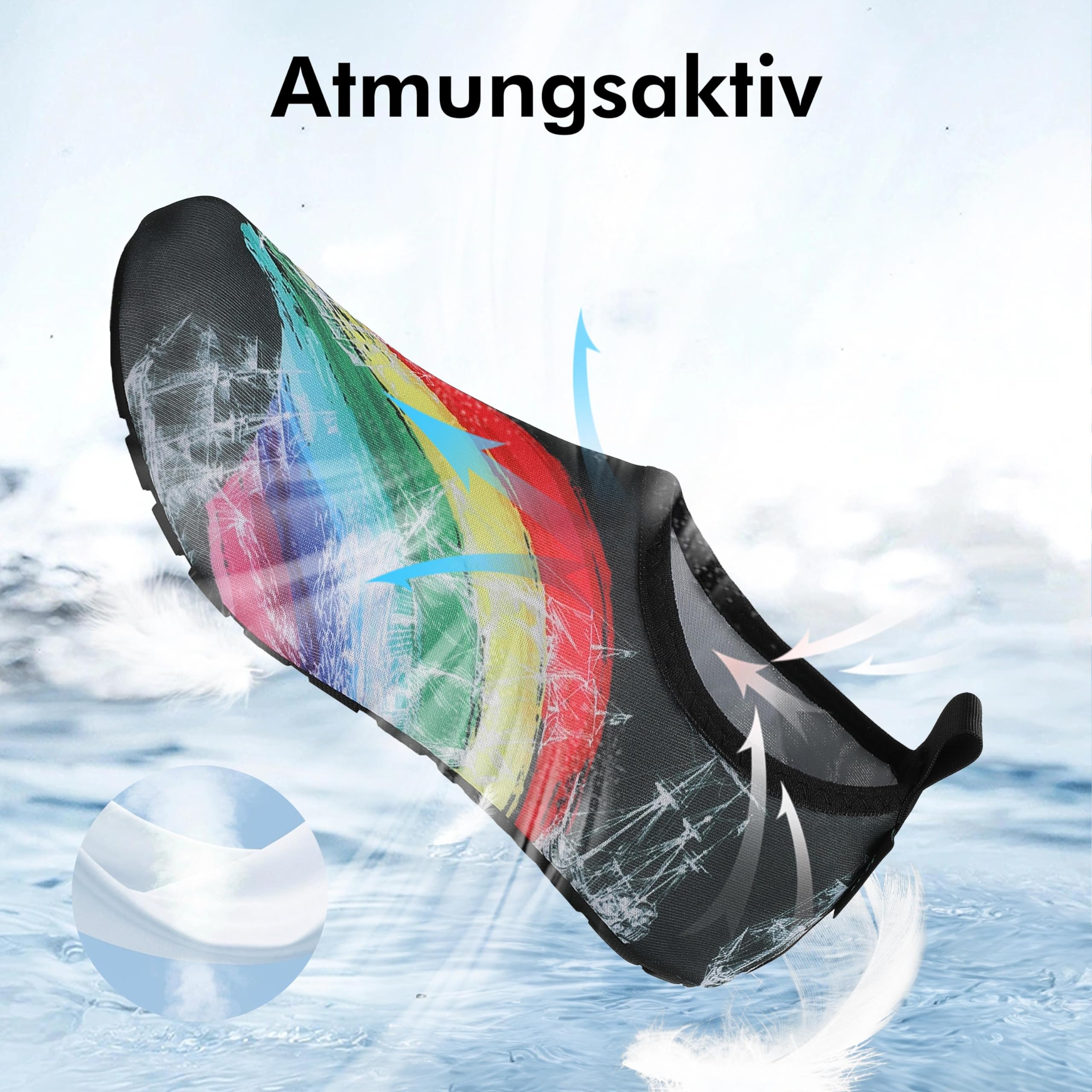 SAGUARO Scarpe da Scoglio Donna Uomo da Immersione Scarpette da Surf Water Shoes Barefoot per Bagno Spiaggia Mare Snorkel Yoga