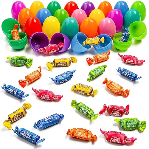 Huevos rellenos de caramelo para la búsqueda de huevos de Pascua  Huevos de Pascua de plástico rellenos con caramelo  Huevos de plástico rellenos