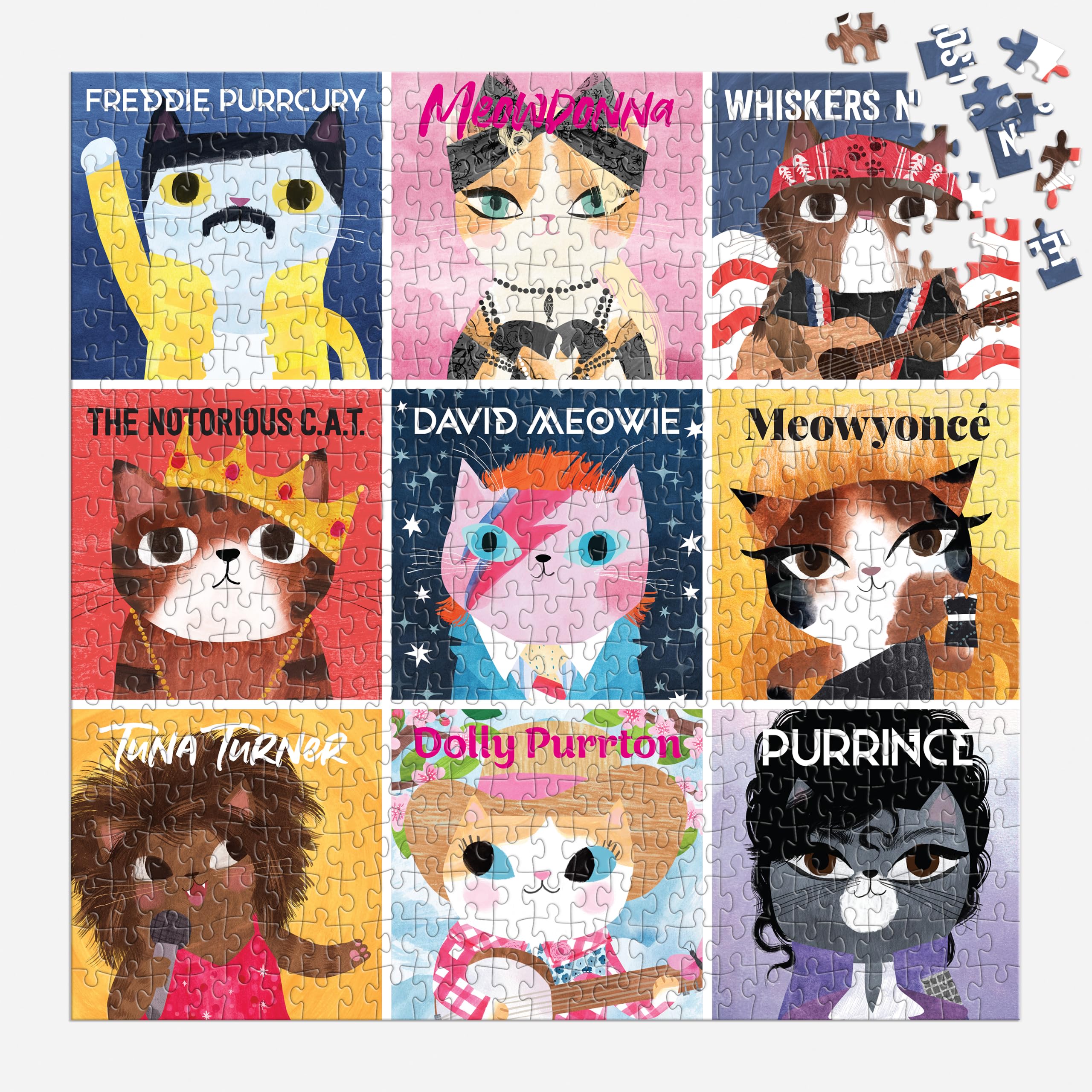 Amazon.com: Mudpuppy - Music Cats 500 Piece Jigsaw Puzzle