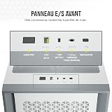 Corsair 4000D Airflow Boîtier ATX Moyen Tour en Verre Trempé (Panneau Avant à Flux d’air Élevé, Panneau latéral Verre Trempé, L’intérieur Spacieux, Deux Ventilateurs de 120 mm Inclus) Blanc - 9