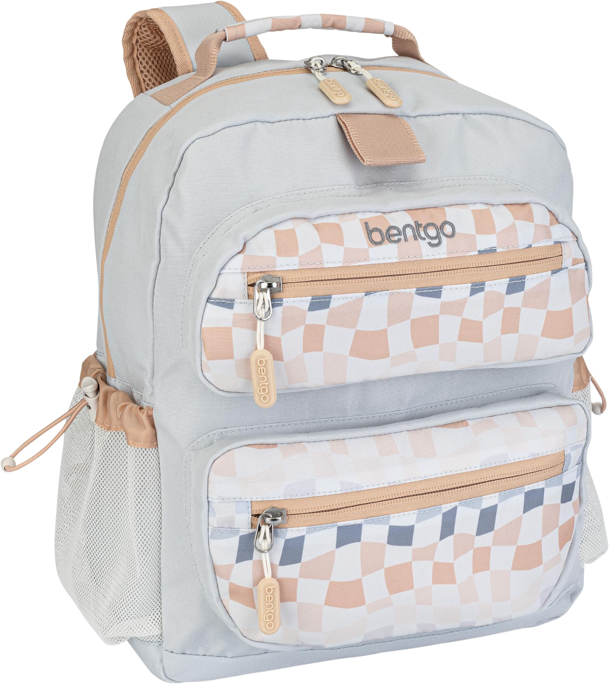 Kids Backpack (Whimsy & Wonder Collection) - Lightweight 14’’ for School, Travel & Daycare - Ideal for Kids 4+, Durable & Water-Resistant, Roomy Interior, Loop for Lunch Bag (Checker Gradient)