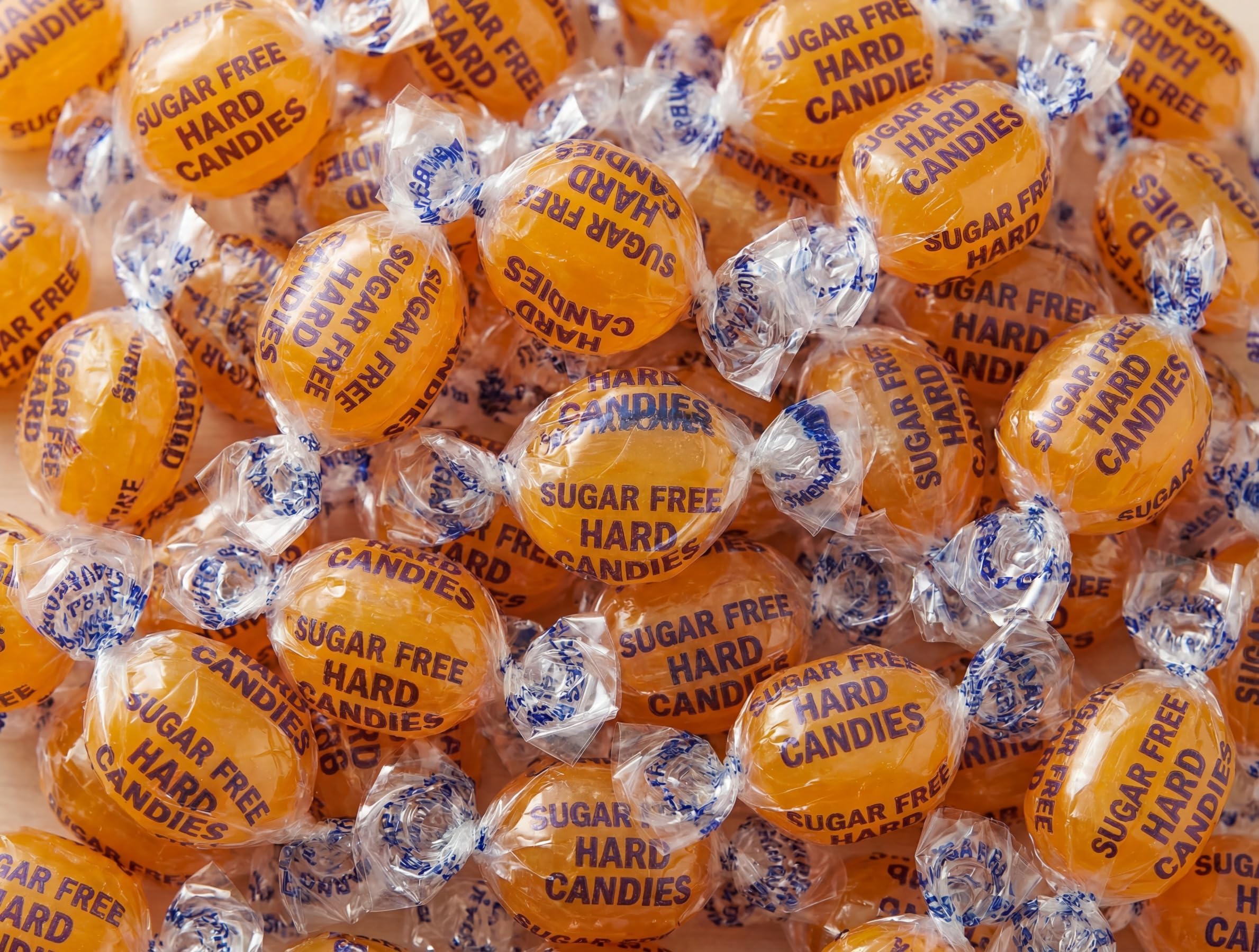 EMPORIUM CANDY TASTY TREATS FOR THE TUMMY Sugar Free Butterscotch Hard Buttons - 1 lb of Fresh Delicious Individually Wrapped with Refrigerator Magnet