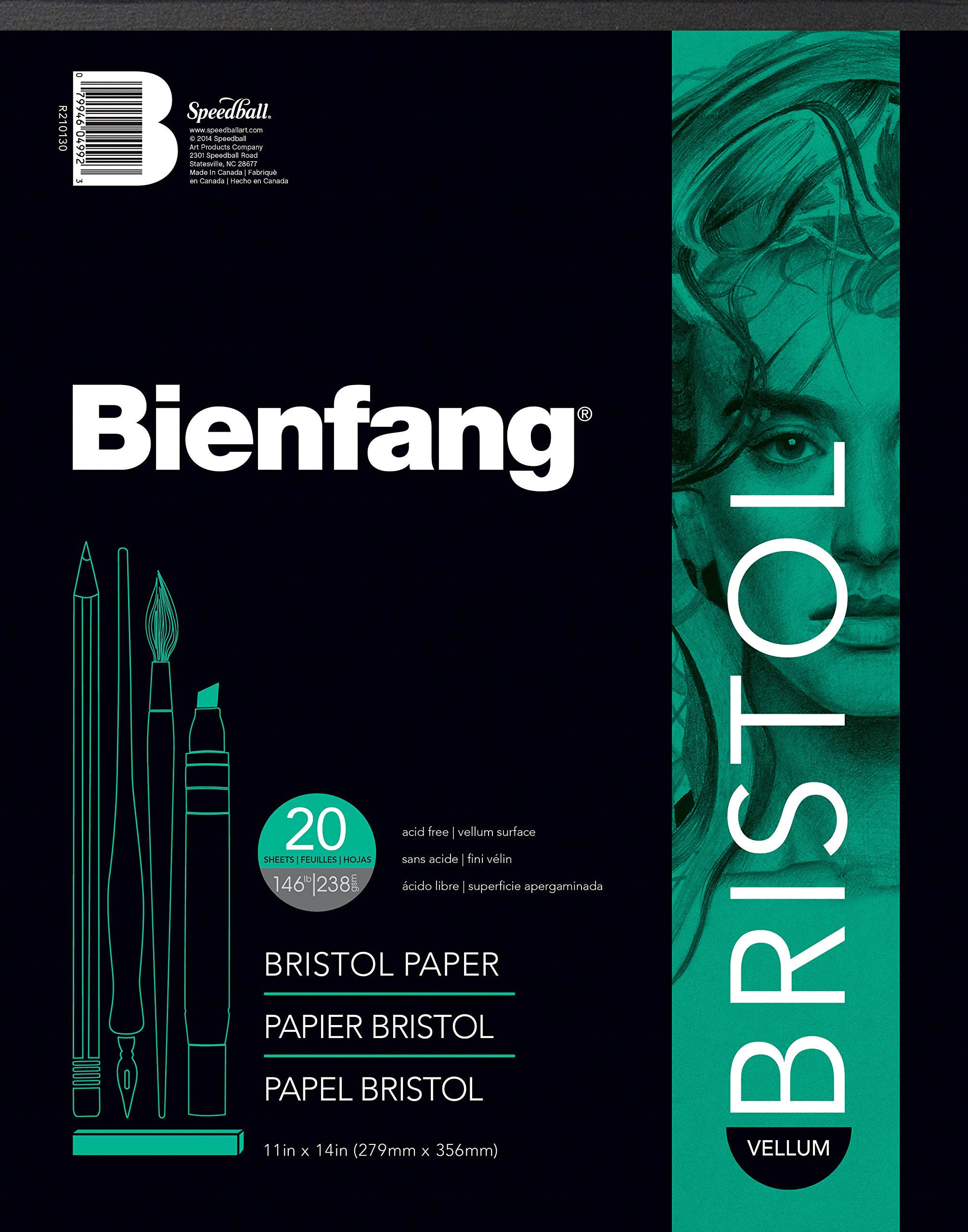 Bienfang BRISTOL 527K RG 11X14 20SH (6)