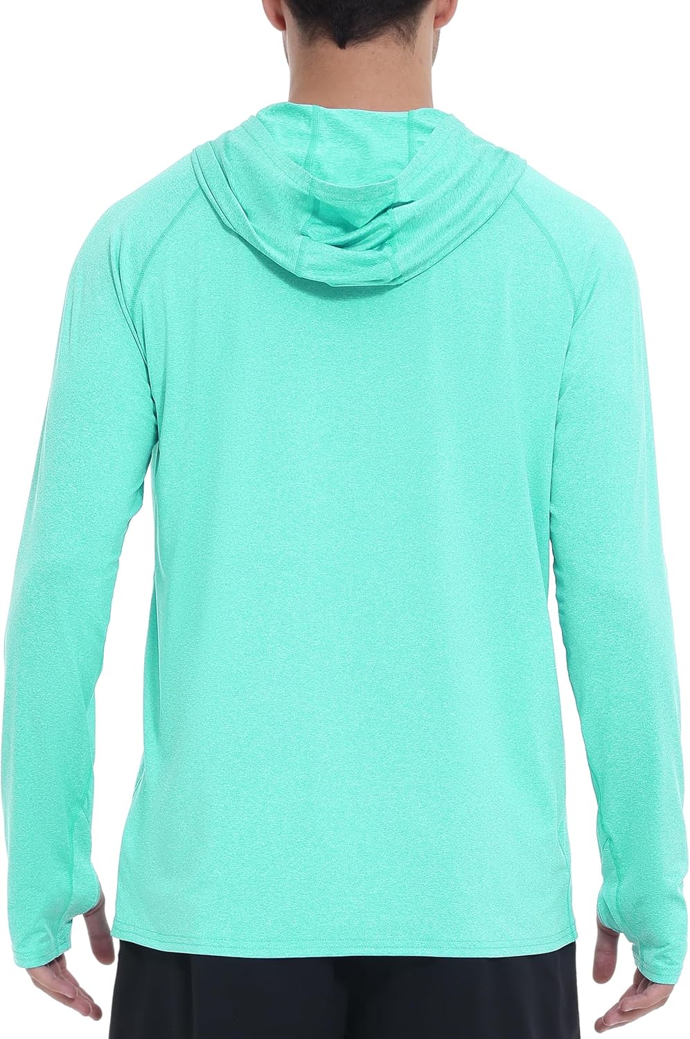 Roadbox UPF 50+ Mens Long Sleeve Fishing Shirts, Sun Protection Athletic Hoodies with Pocket, Outdoor Running Rash Guard - Image 3