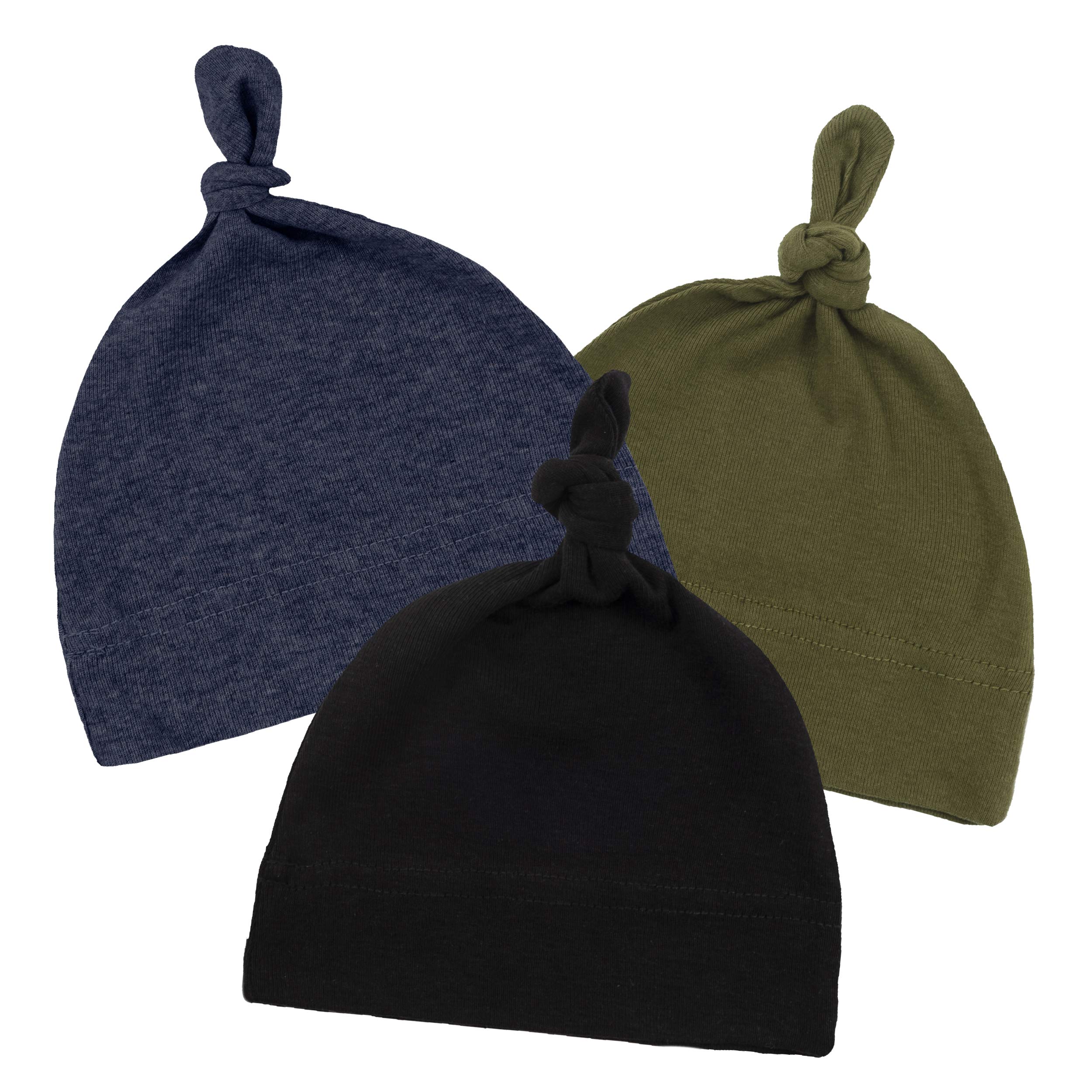 Mato & Hash Unisex Baby 100% Cotton Adjustable Knot Hat