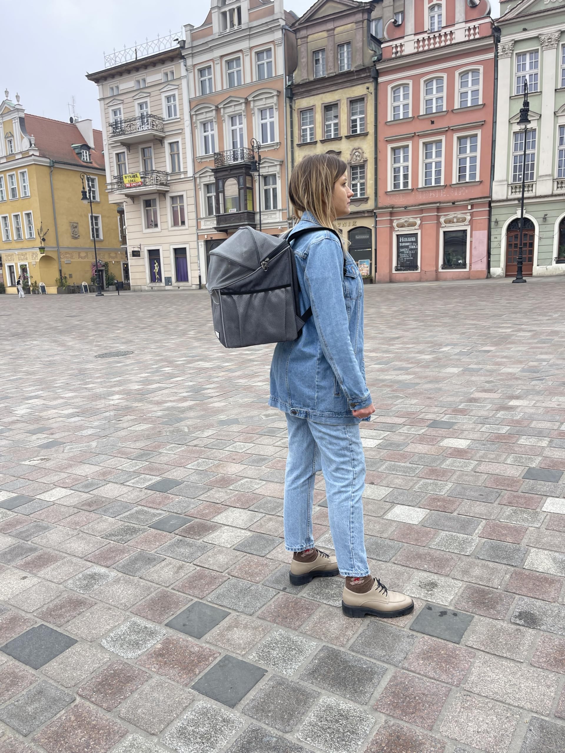 Kosz rowerowy dla psów, kosz rowerowy dla kotów, plecak dla psów, skrzynia transportowa dla kotów z osłoną przeciwdeszczową PETRIVE BikeOn do 9 kg