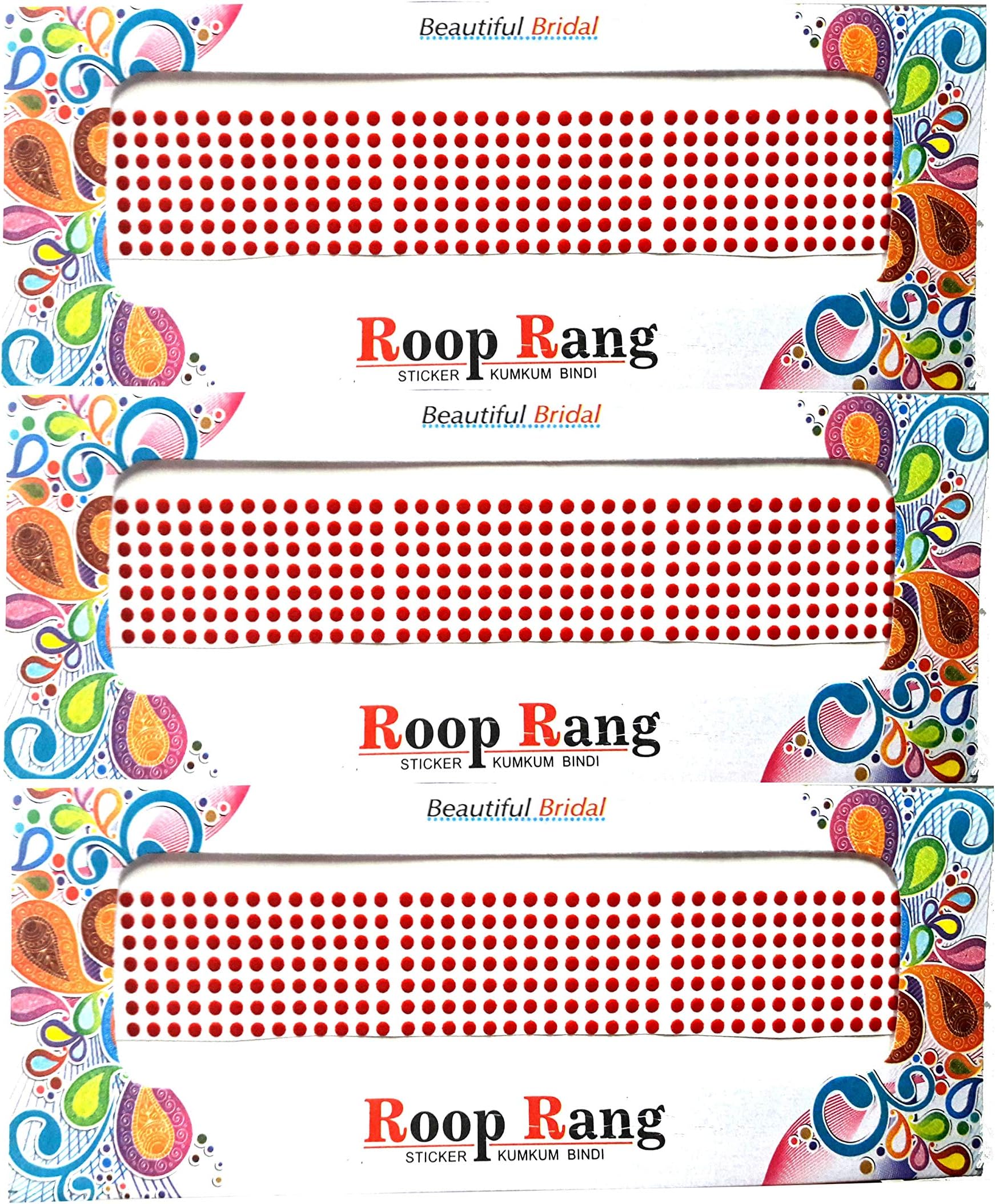 Glamyou Maroon Bindis Round Shape Velvet Small Bindi Tikka for Girls Women Ladies set of 3
