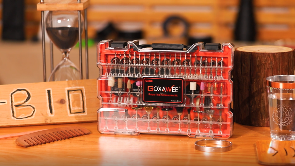 小物 JEWEL 480Pcs Rotary Tool Accessories Kit, GOXAWEE 1/8 inch Shank