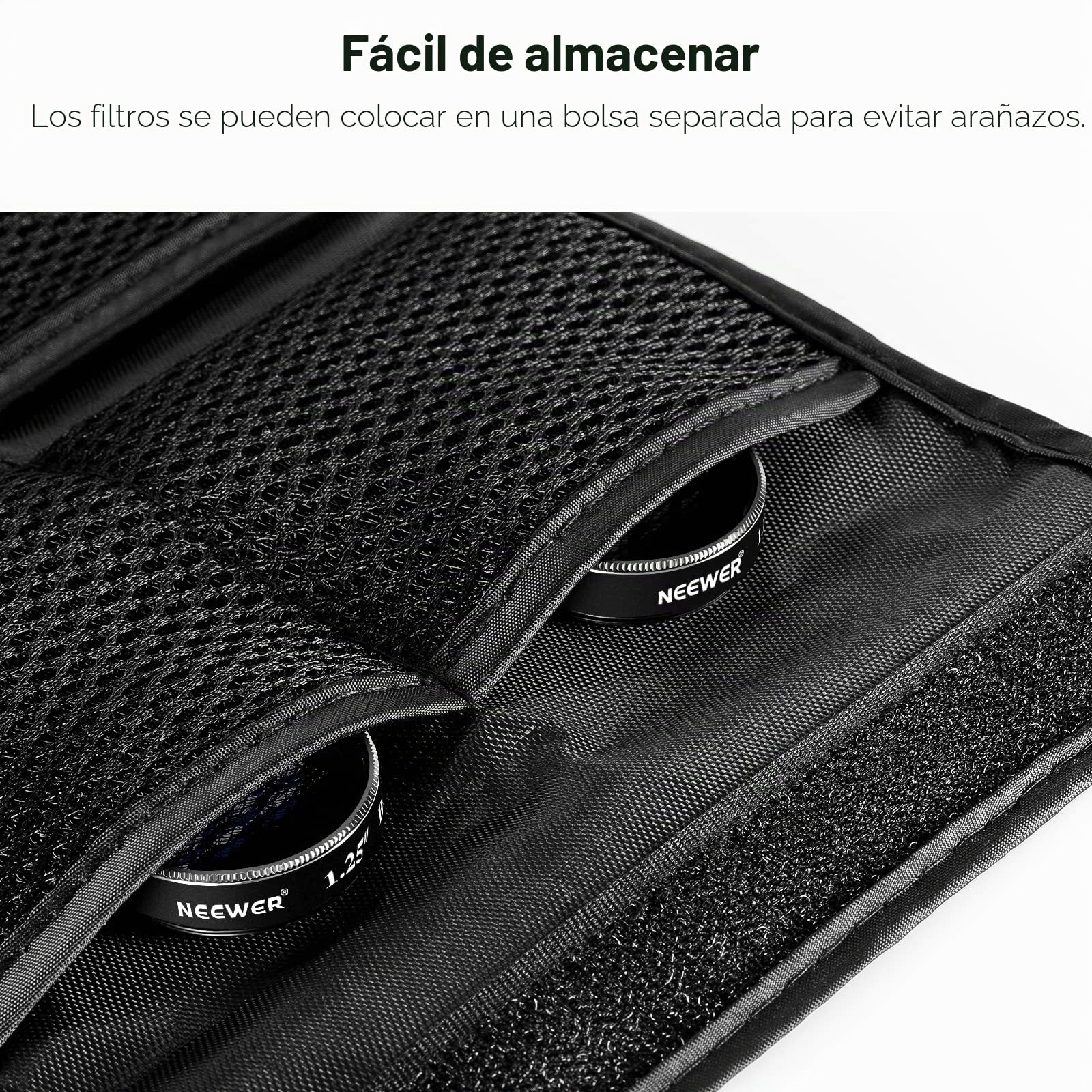 NEEWER Juego de 7 Filtros de Telescopio de 1,25", Que Incluye 5 Filtros de Color (Rojo/Naranja/Amarillo/Verde/Azul), Filtro Lunar Starglow, Filtro CPL para Observación Lunar y Astrofotografía