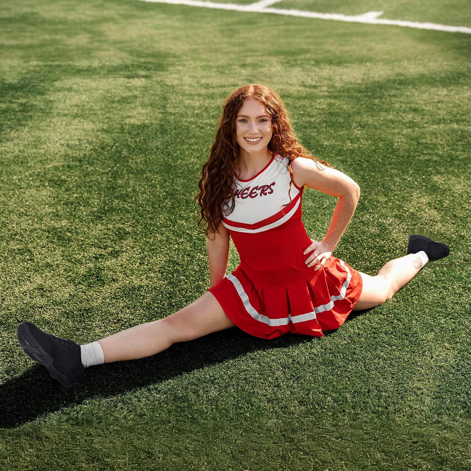 ZVC Cheer Shoes Girls White Cheerleading Shoes for Women Cheer Sneakers Youth Kids - Image 2