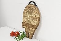 Vista 2 de Millennium Falcon Board - Wooden Cutting Board - Engraved Wooden Plate - Rustic Cutting Board - Futuristic Serving Platter - Valentines Gift