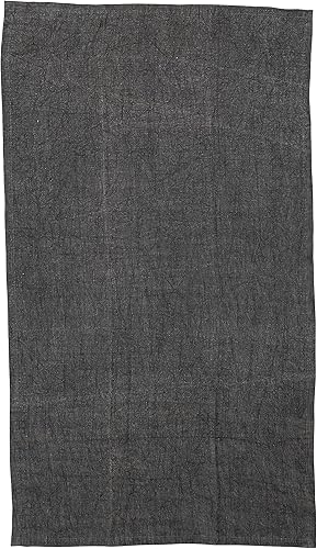 Creative Co-Op Lino lavado a la piedra decorativo comedor y cocina, paño de té de carbón, gris