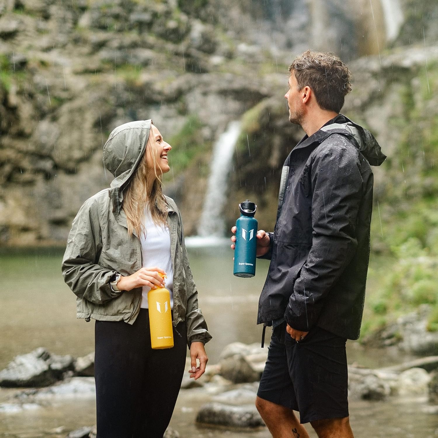 Sparrow Insulated Water Bottle - 350ml/500ml/750ml/1L/1.2L - FlipFlow Metal Water Bottles with Straw Lid - BPA Free - Leakproof Stainless Steel Flask for Sport, Gym, School, Outdoor, Travel — image 7